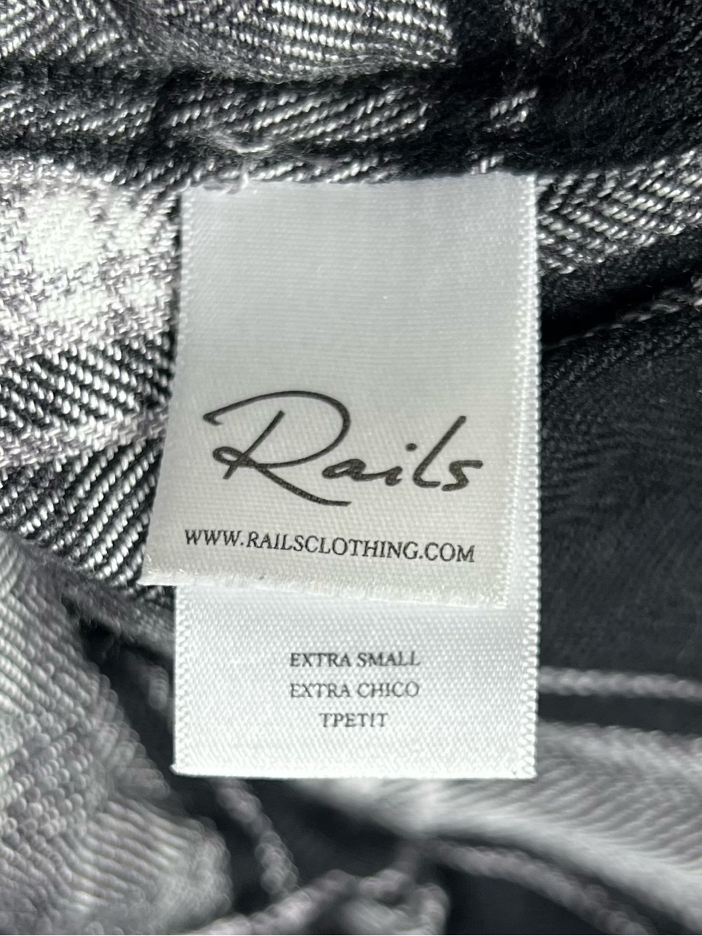 Rails Dress Womens XS Flannel Plaid Tie Waist Button Down Grunge Preppy Skater - Picture 5 of 7